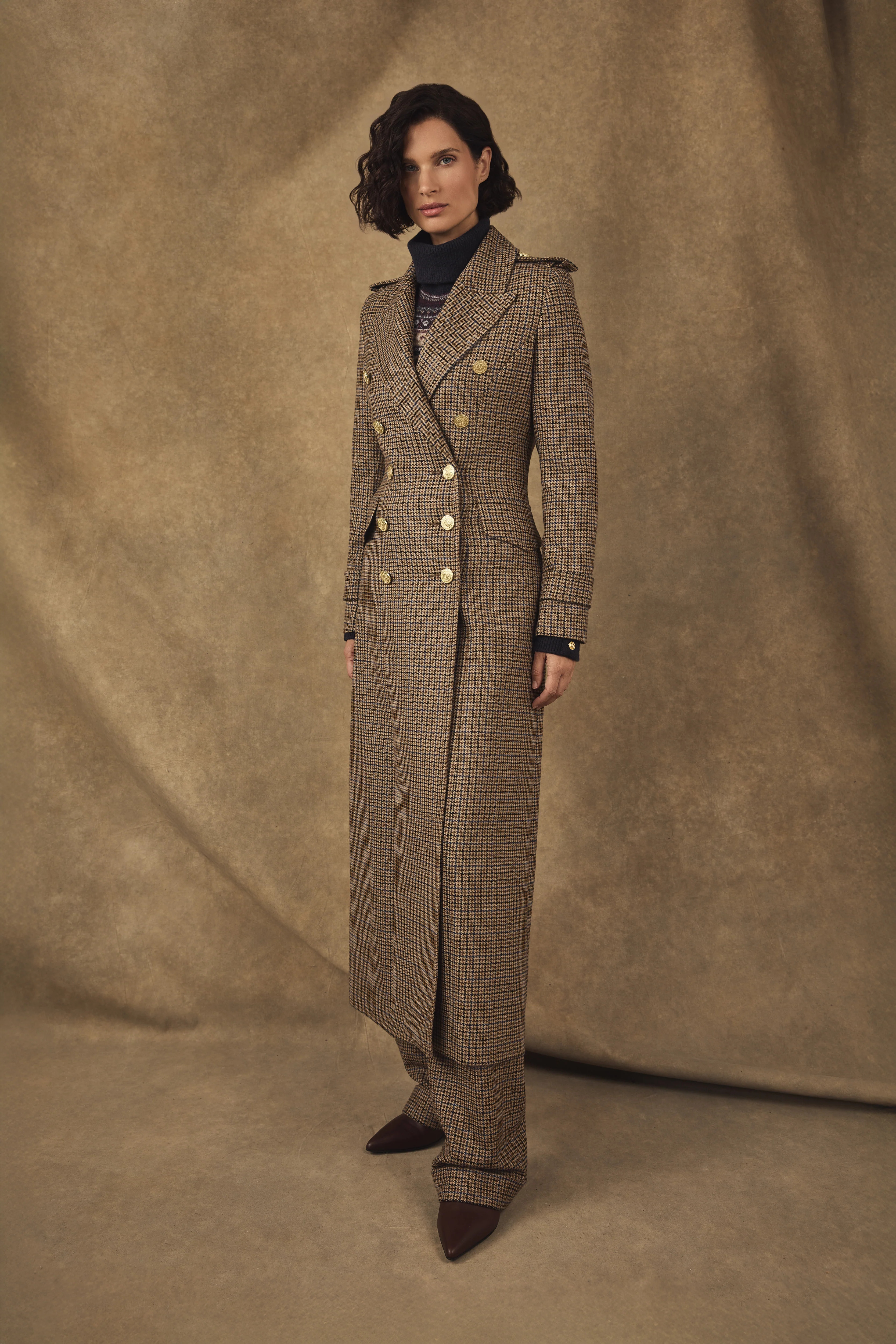 The Great Coat (Abbot Check Tweed) | Holland Cooper