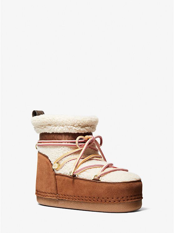 Zelda Sherpa and Faux Suede Boot | Michael Kors US