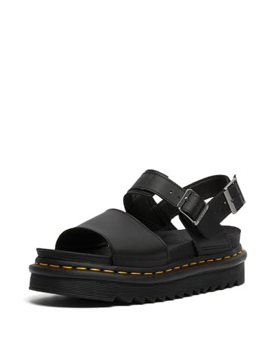 Dr. Martens womens Ankle Strap Sandal, Black Hydro Leather, 10 US | Amazon (US)