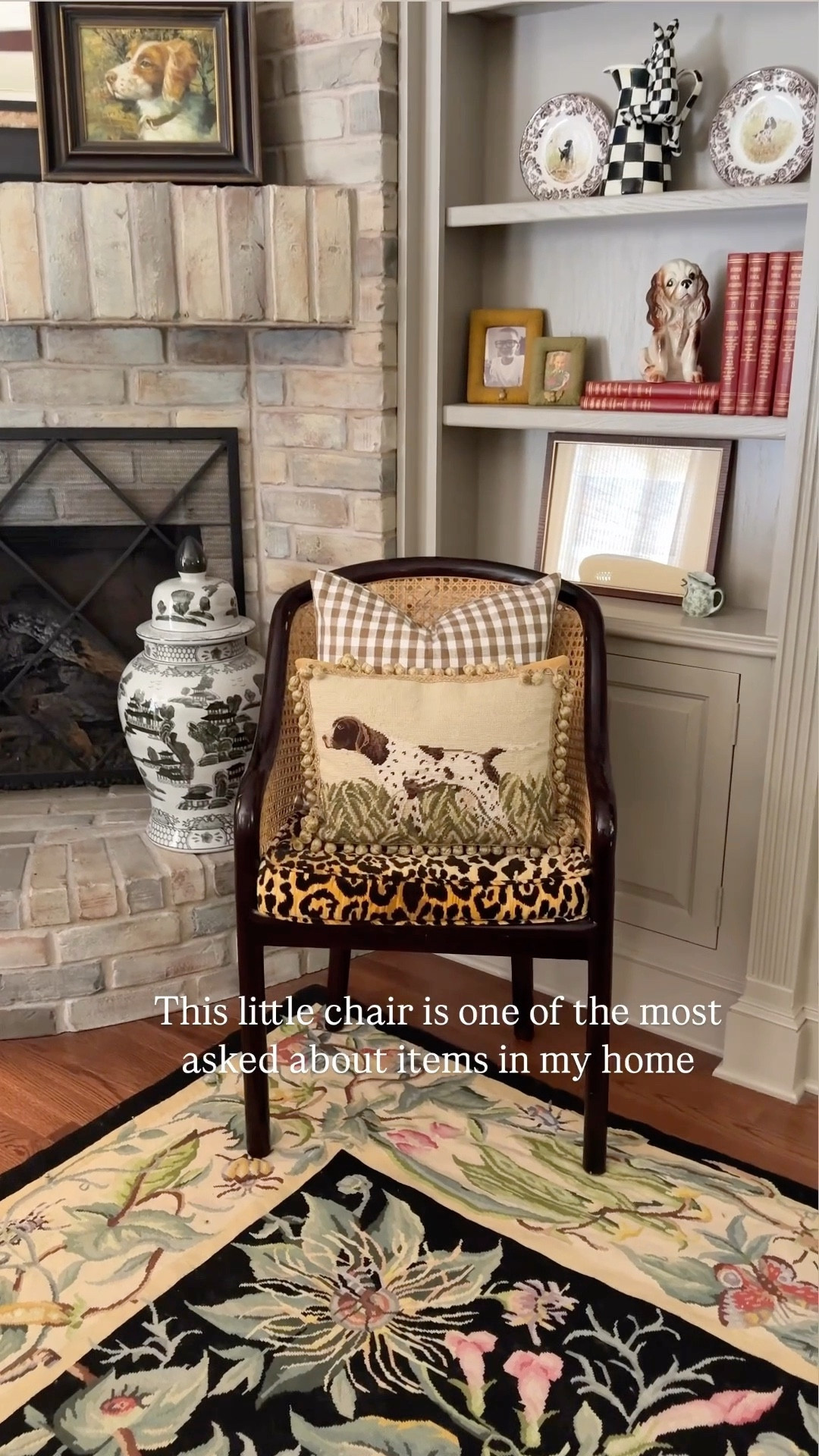 She’s vintage, velvet, and a total conversation starter. This cane-back beauty lives in my living room and never fails to steal the spotlight (and the compliments). While she’s a one-of-a-kind find, I tracked down a stunning look-alike—and it’s on sale!

This dupe has a black cushion, so if you want to bring the “mane” character energy you’ll need to recover the cushion so I’ll link the exact fabric I used on my chair. Also available in a throw pillow!🐆❤️


#graceharriscollection #graciouslivingstyle #preppygrandhome #adwellingtoremember #leopardprint #traditionalfurniture #classicdecor 

#LTKHome