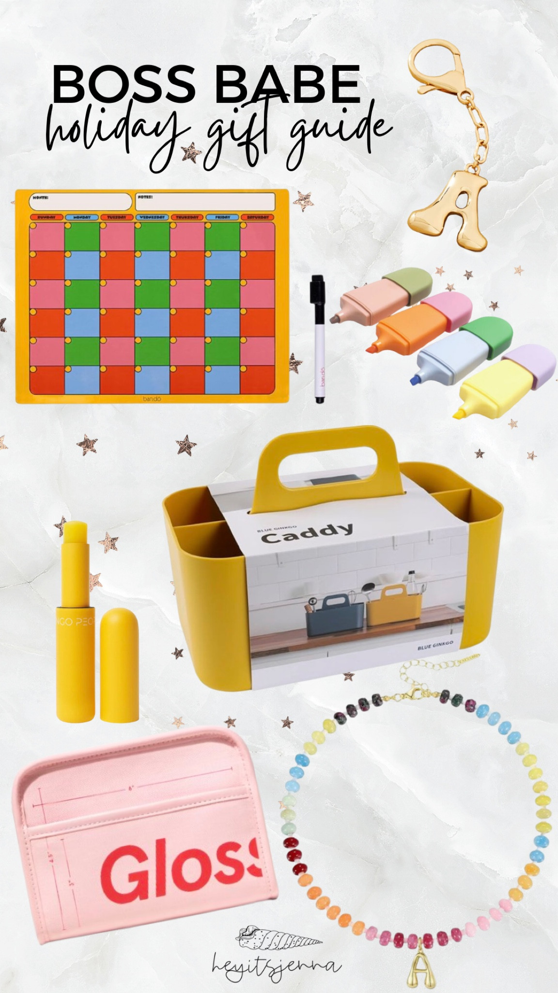 Boss babe gift guide 
For the girlie who just got a new job
Collage student gift ideas 
Highlighters and desktop caddy 
Magnetic planner calendar 
Holiday gifts presents for Christmas  

#LTKHoliday #LTKGiftGuide #LTKCyberWeek