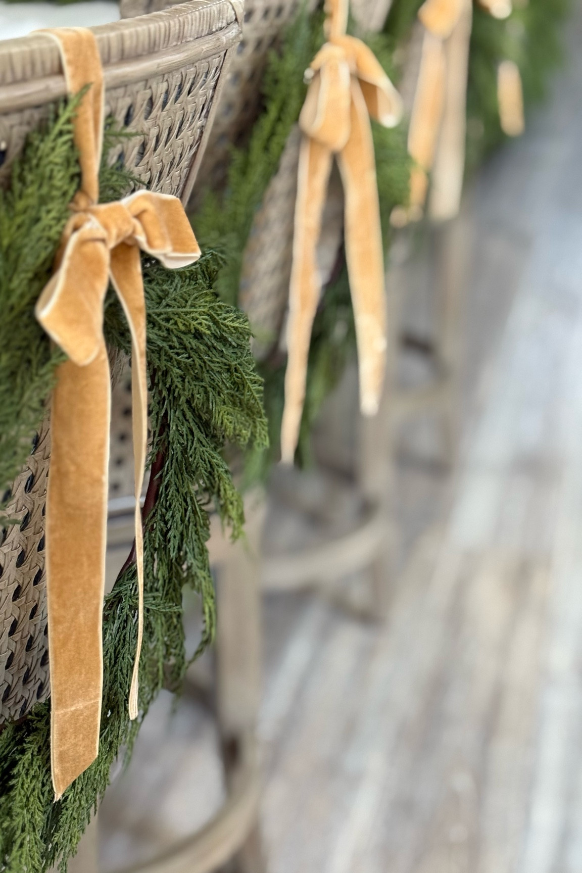 these mini wreaths for barstools are so good! 

Velvet ribbon, cedar, greenery, holiday decor, Christmas, rattan barstools



#LTKHoliday #LTKSeasonal #LTKHome