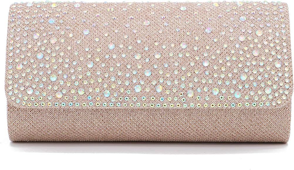 RAPENG Crystal Rhinestone Women Clutch Bag evening handbag Glitter Envelope Evening Purse | Amazon (CA)