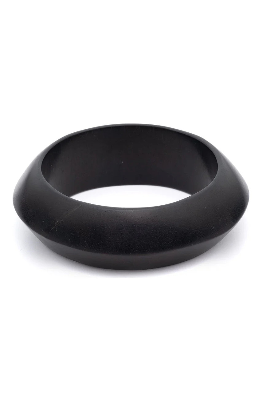 Buy Buffalo Horn Thin Bangle in Black Online | NATORI | Natori