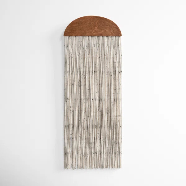 Blend Fabric Half Oval Fiber Art Wall Hanging | Wayfair North America