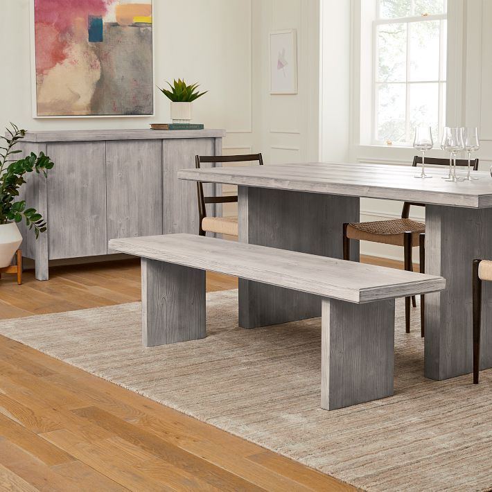 Santa Rosa Dining Bench (48"–67") | West Elm (US)