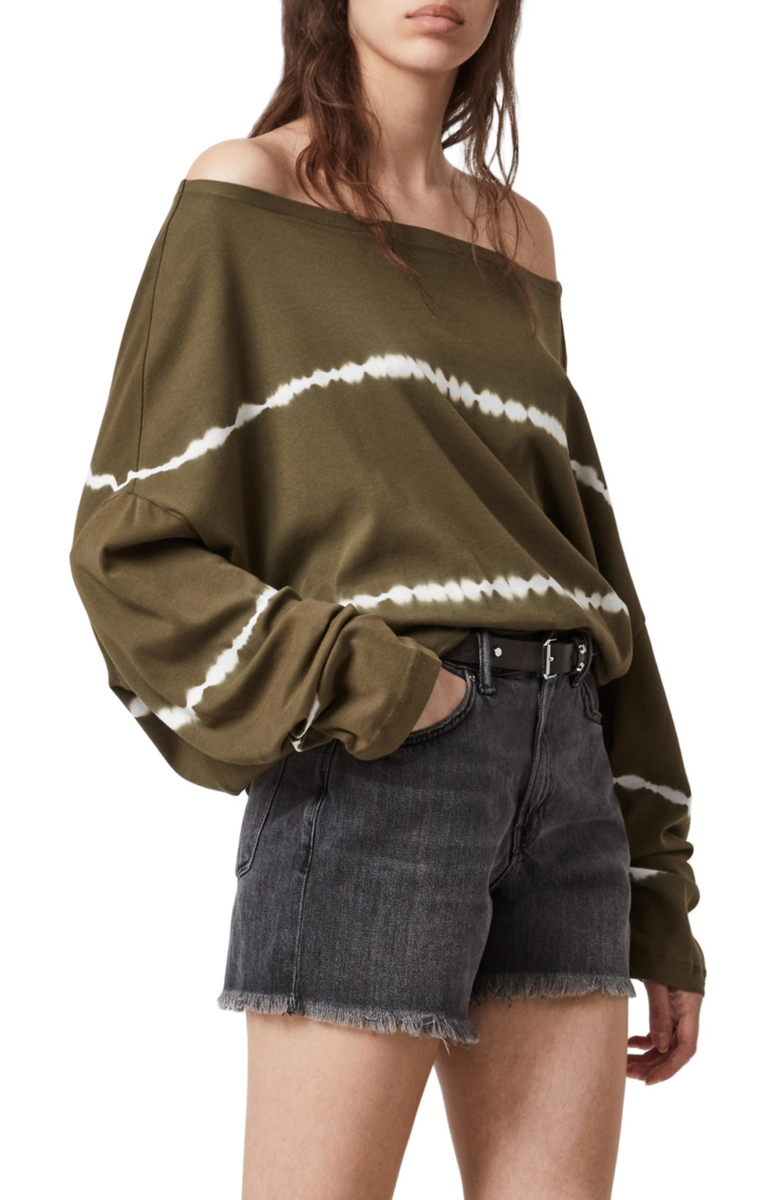 Rita Oversize Off the Shoulder Long Sleeve T-Shirt | Nordstrom