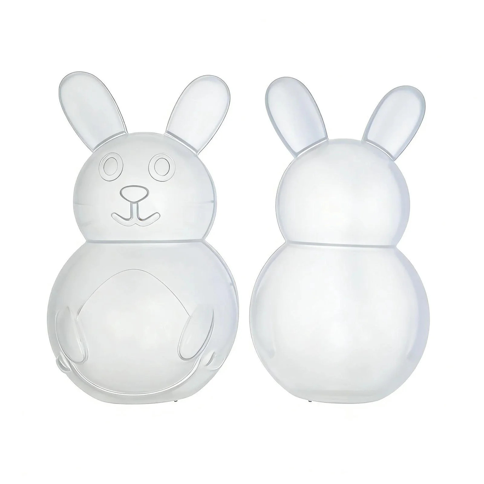 Guczhu Easter Bunny Plastic Containers, 10.25 Inch Shaped Candy Holder, Reusable Storage Box for ... | Walmart (US)