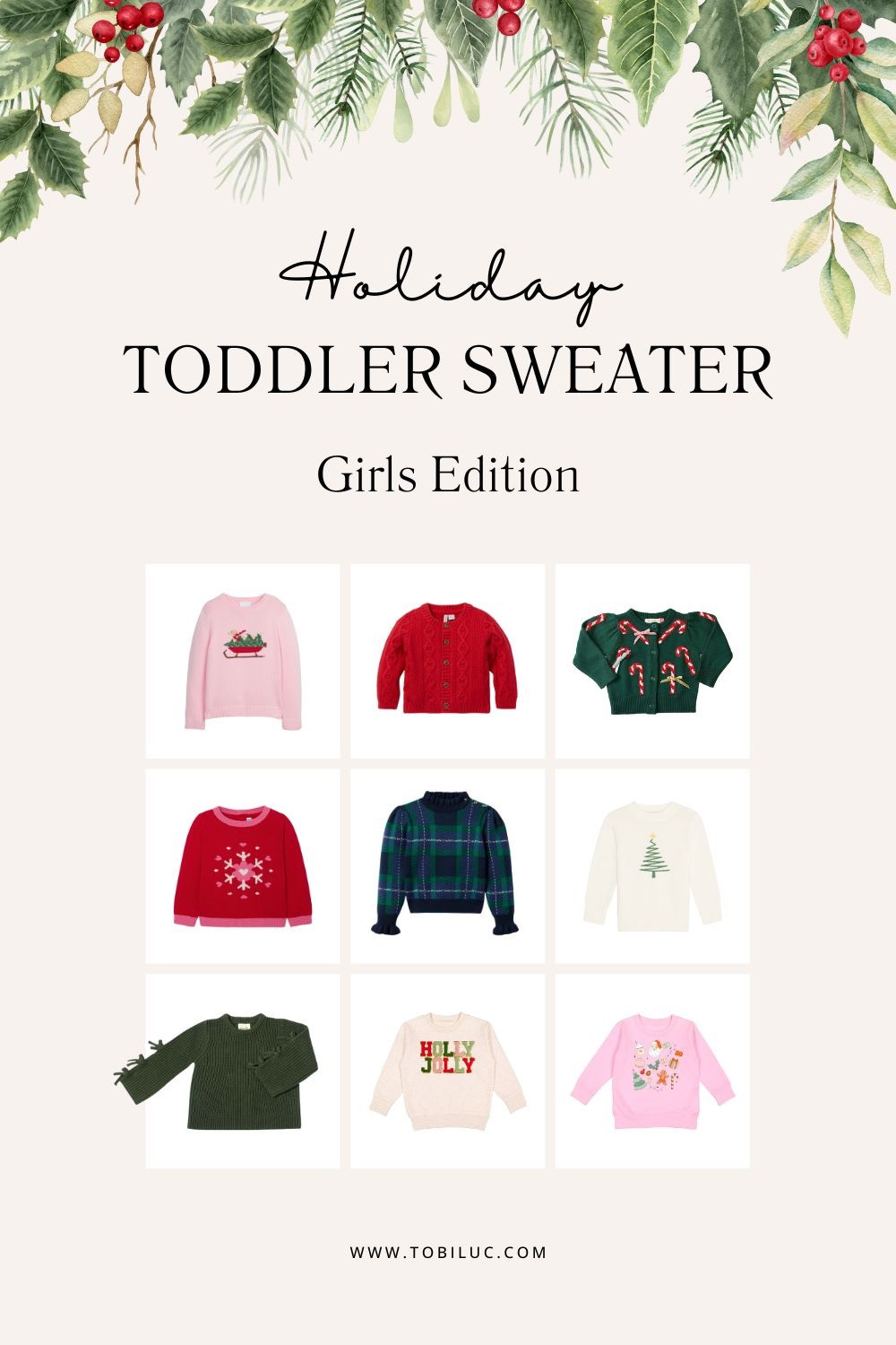Holiday Sweater for Toddler Girls for Festive Christmas Days. 

 #LTKHoliday #LTKBaby #LTKKids