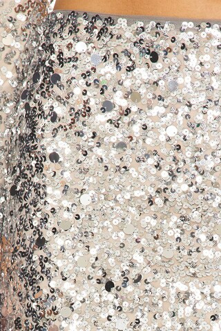 Crystal Sequin Mini Skirt in Disco Silver | Revolve Clothing (Global)