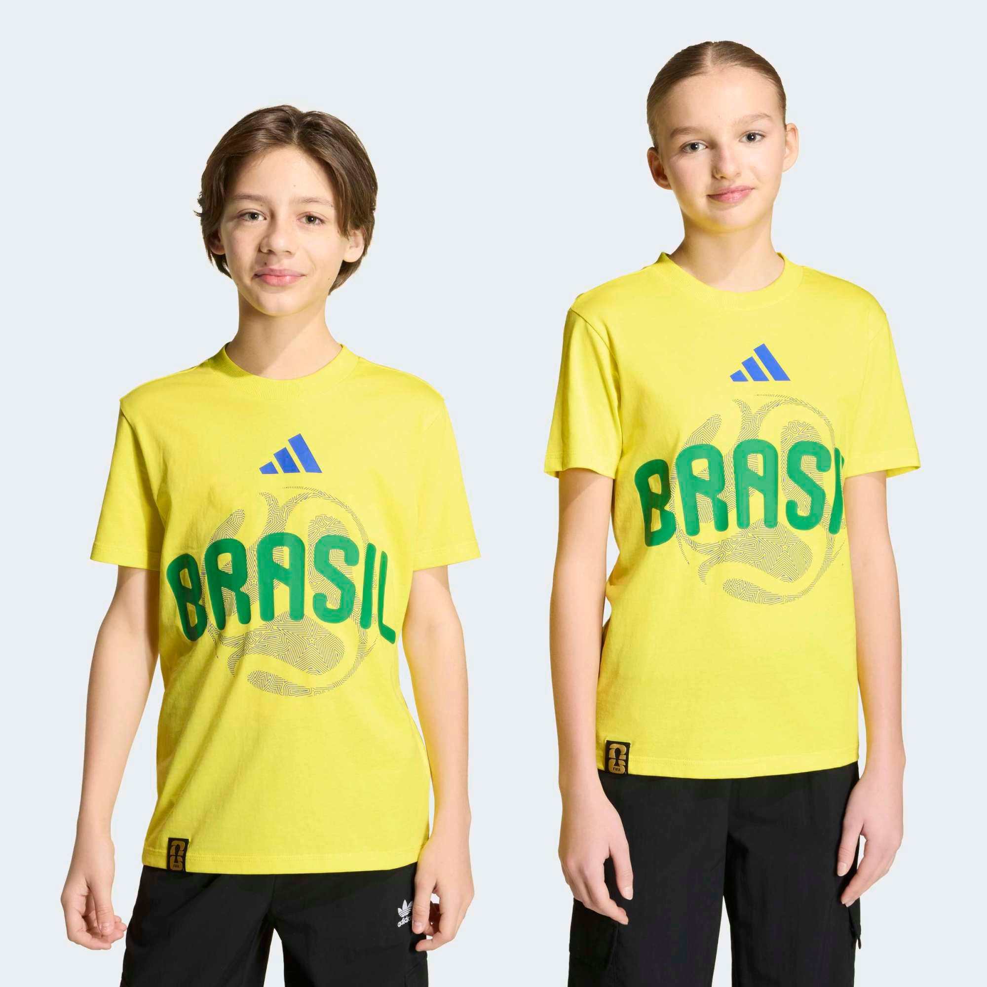 adidas Youth FIFA World Cup 2026 Brazil Graphic T-Shirt, Medium, Yellow | DICK'S Sporting Goods