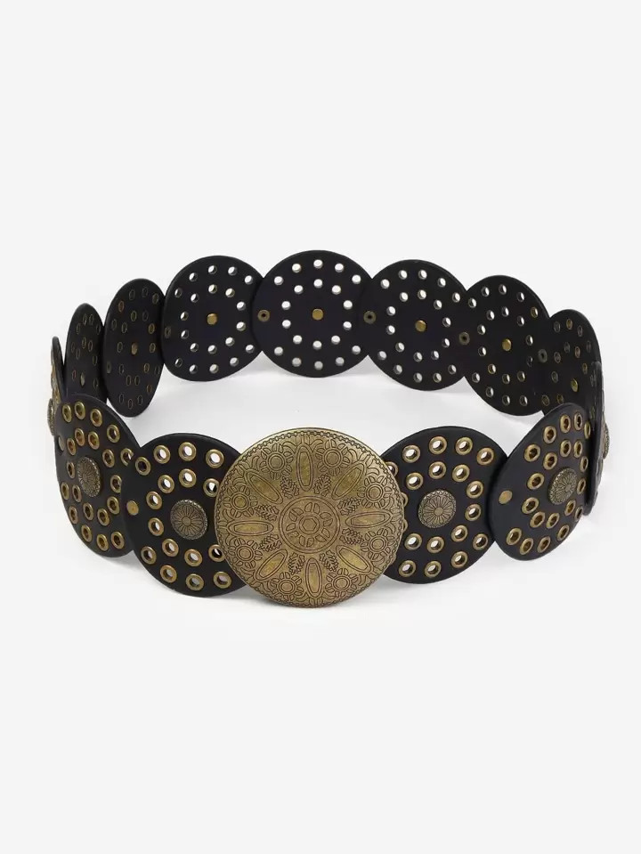 Boho Women's Elastic Waist Belt With Metal Buckle And Leopard Print, Casual Sports Style, Fashion... | SHEIN