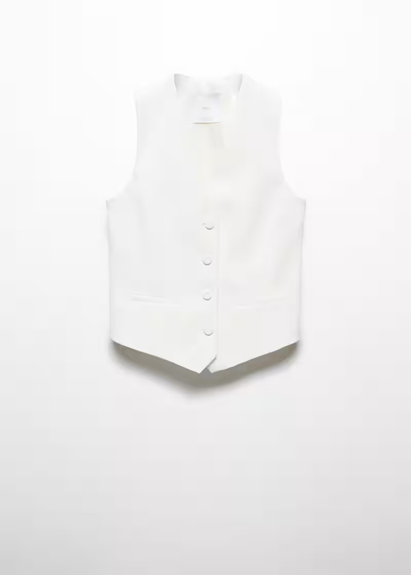 Suit waistcoat with buttons -  Women | Mango United Kingdom | MANGO (UK)