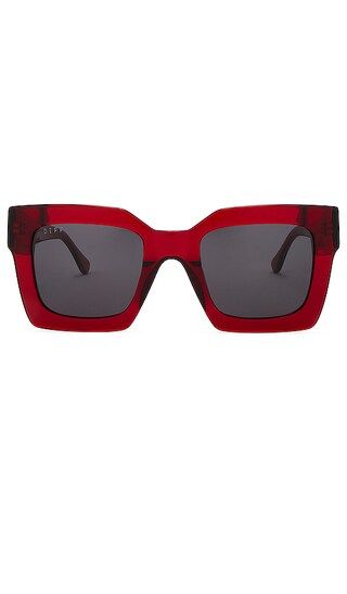 Dani Sunglasses in Carmine & Grey Polarized | Revolve Clothing (Global)