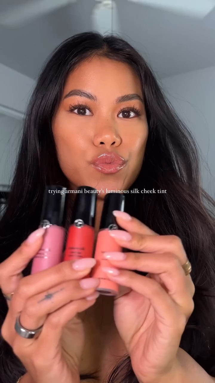 last one is my new FW shade <3 @armanibeauty 
62 delicate mauve- dusty rose
50.5 rosy pink- peachy pink
41 flaming red- true red