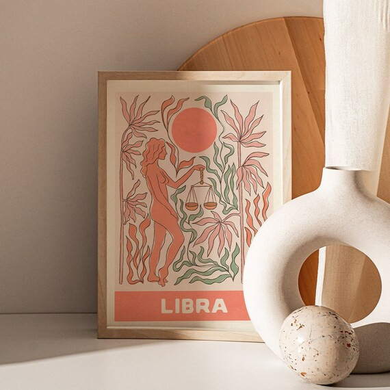 Libra Print - Etsy | Etsy (US)