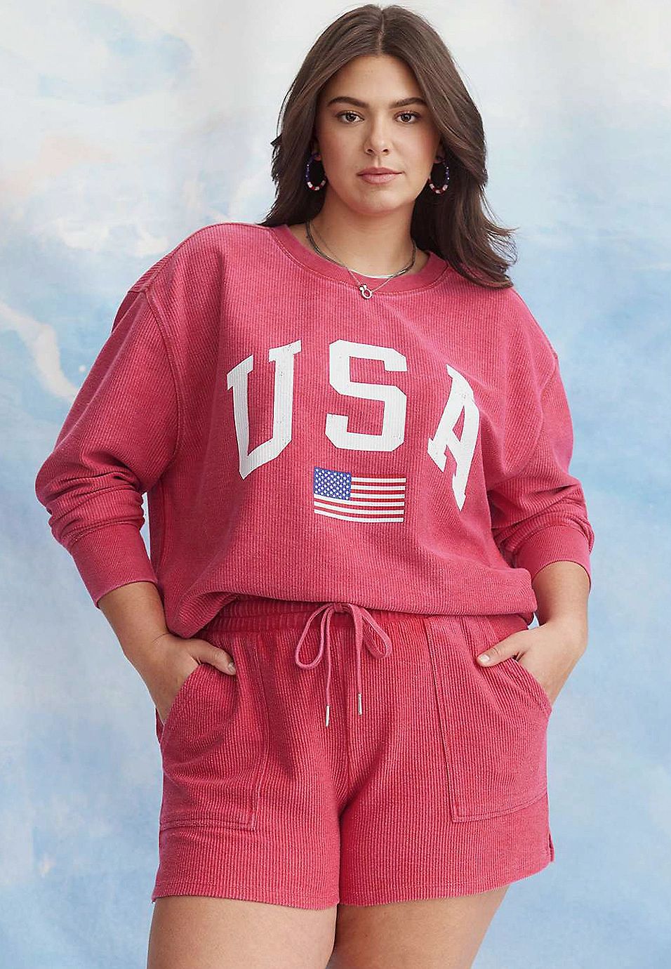Plus Size Americana USA Sweatshirt | Maurices