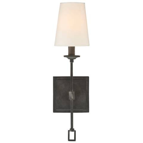 Savoy House Lorainne 17 1/2" High Oxidized Black Wall Sconce | Lamps Plus