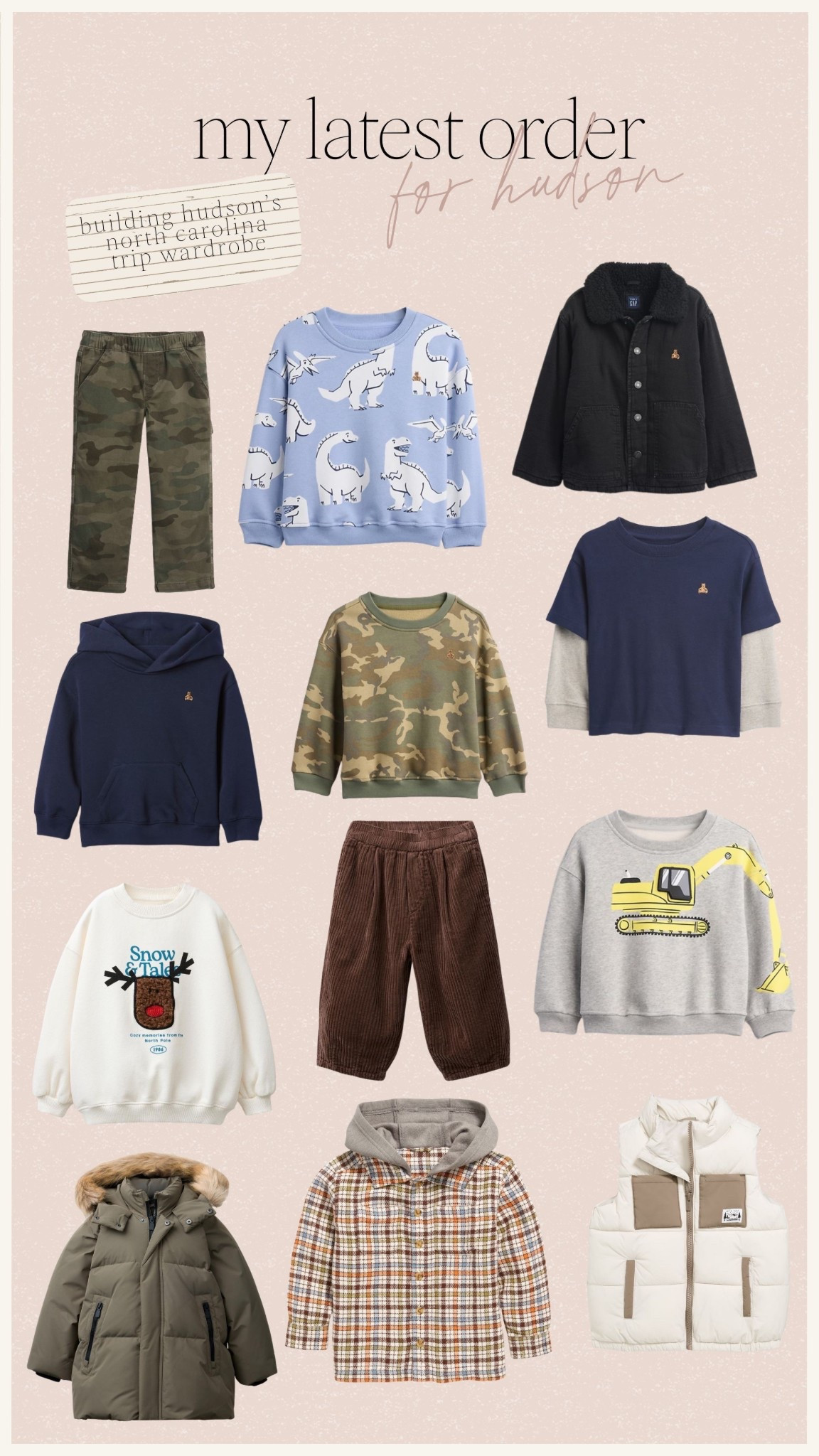 Latest order for Hudson 

#LTKKids