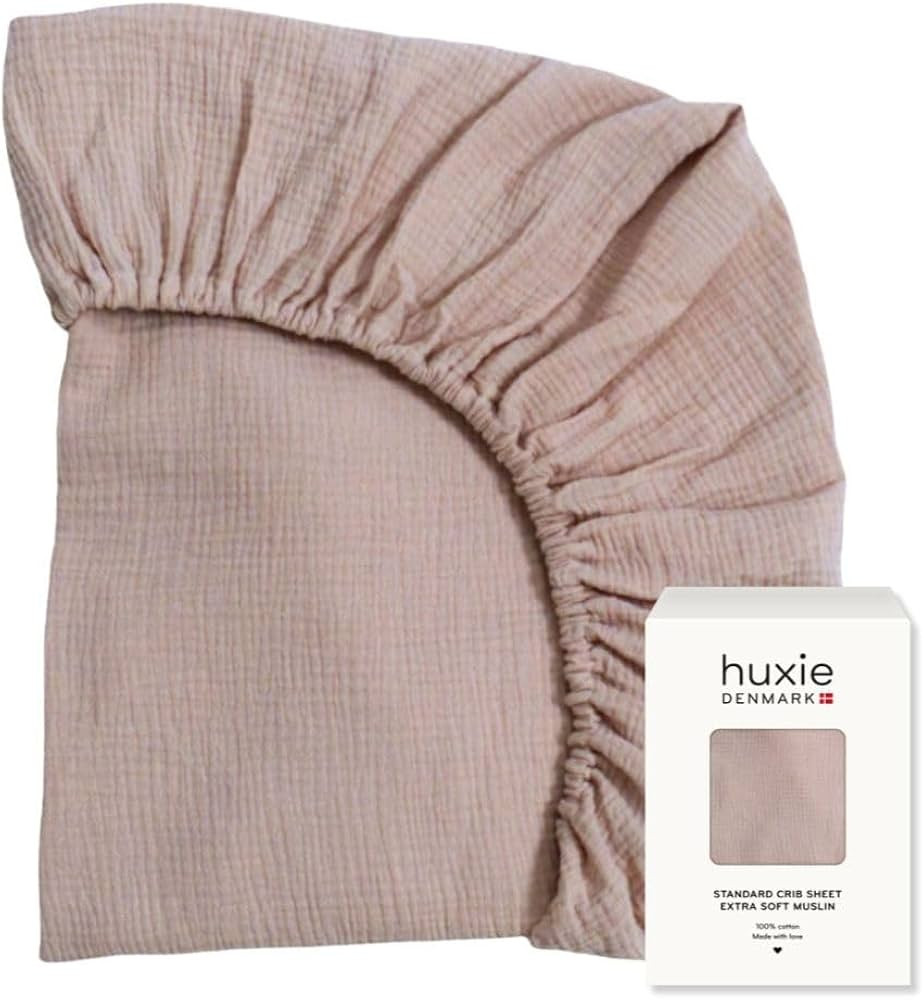 Crib Sheets – Organic Cotton Muslin Fitted Crib Sheet – Standard Size for Baby Boy and Baby G... | Amazon (US)