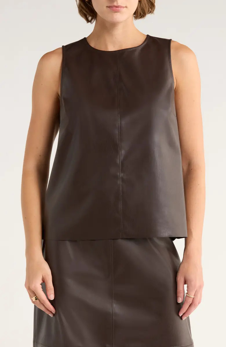 NORDSTROM RACK Faux Leather Tank | Nordstromrack | Nordstrom Rack