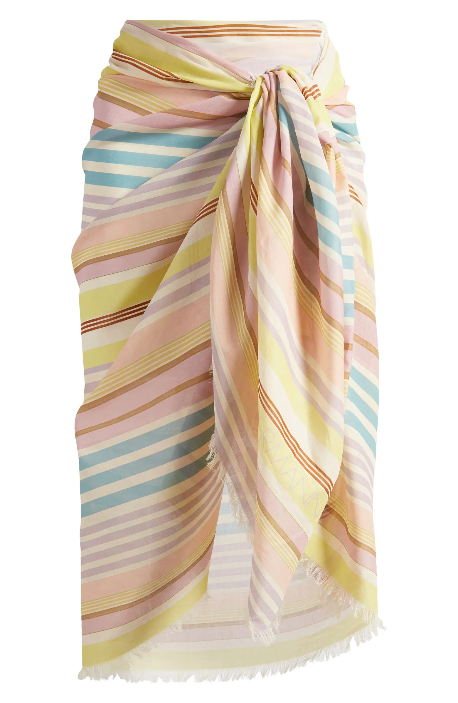 Zimmermann Stripe Cotton Pareo Cover-Up | Nordstrom | Nordstrom