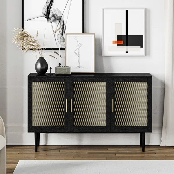 Bahid 54'' Modern Storage Sideboard with 2 Adjusted Shelves | Wayfair North America