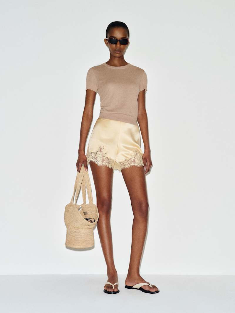 Fern Satin Short | Reformation (Global)