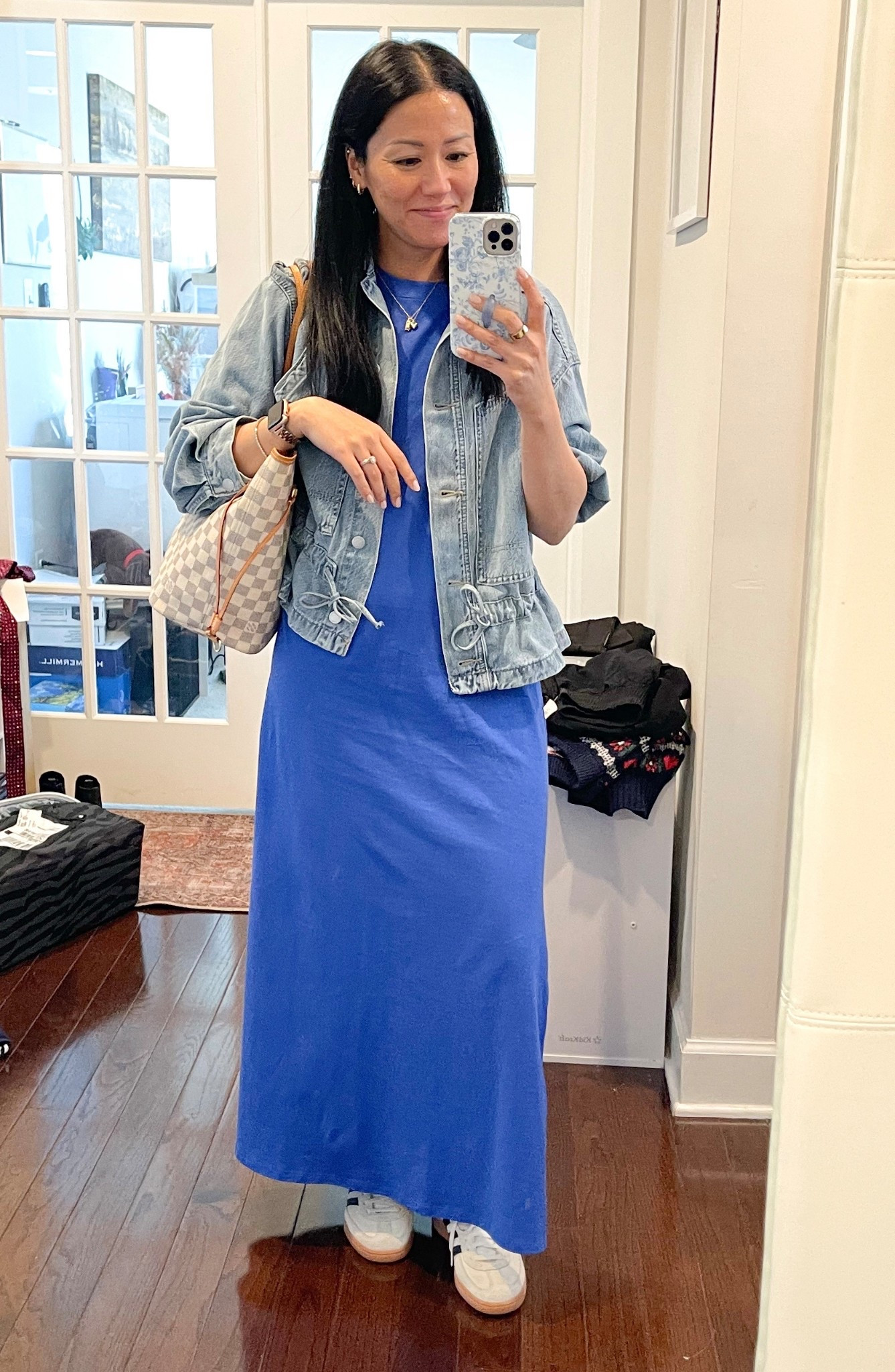 Size small in dress and jacket 
Sized down 1/2 in sneakers



#LTKSaleAlert #LTKSeasonal #LTKOver40