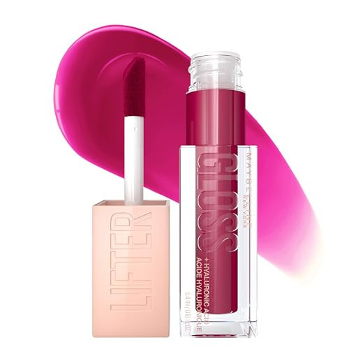 Maybelline New York Lifter Gloss Hydrating Lip Gloss with Hyaluronic Acid, Taffy, Sheer Berry, 1 Count | Amazon (US)