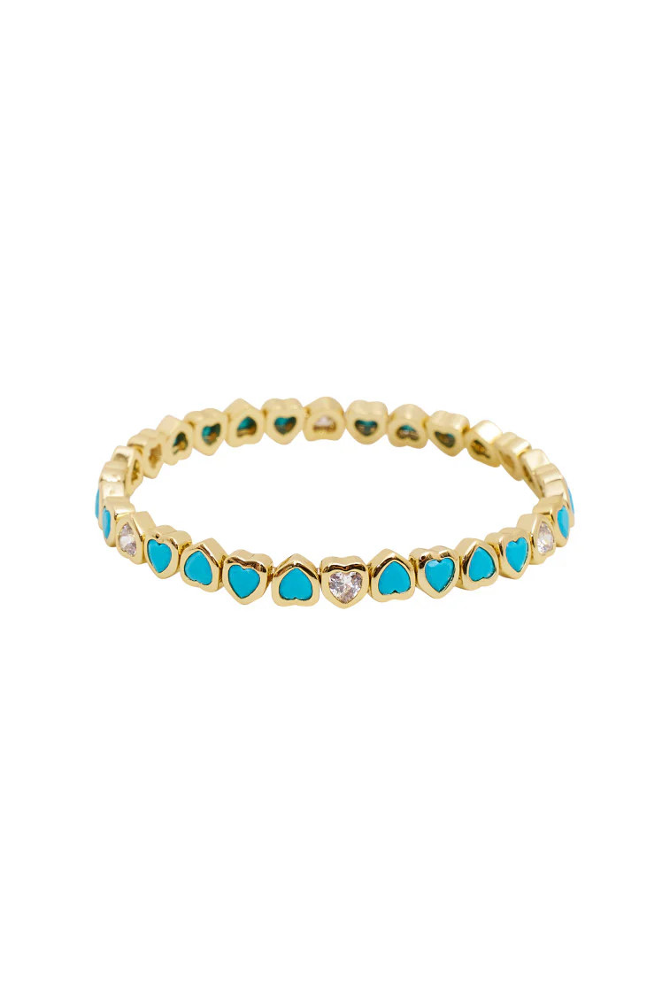 Erin Wachs Small Heart Stretch Bracelet | LoveShackFancy