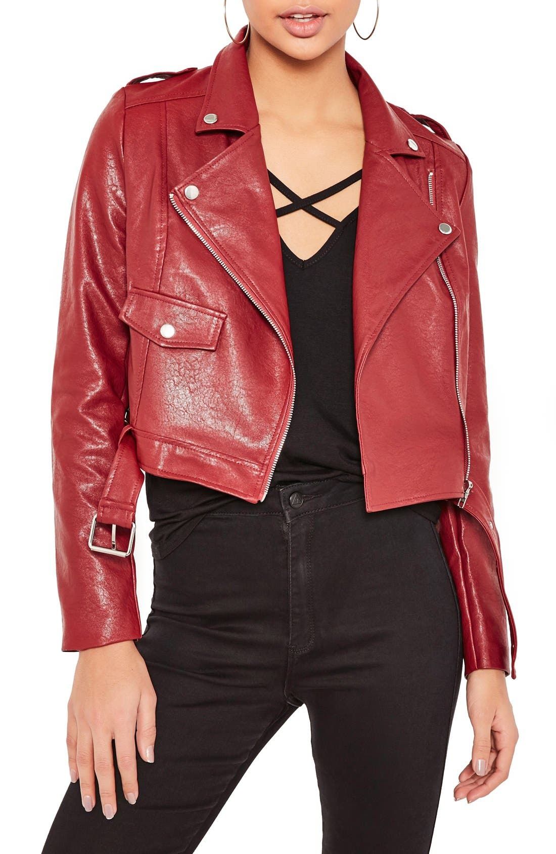 Faux Leather Moto Jacket | Nordstrom