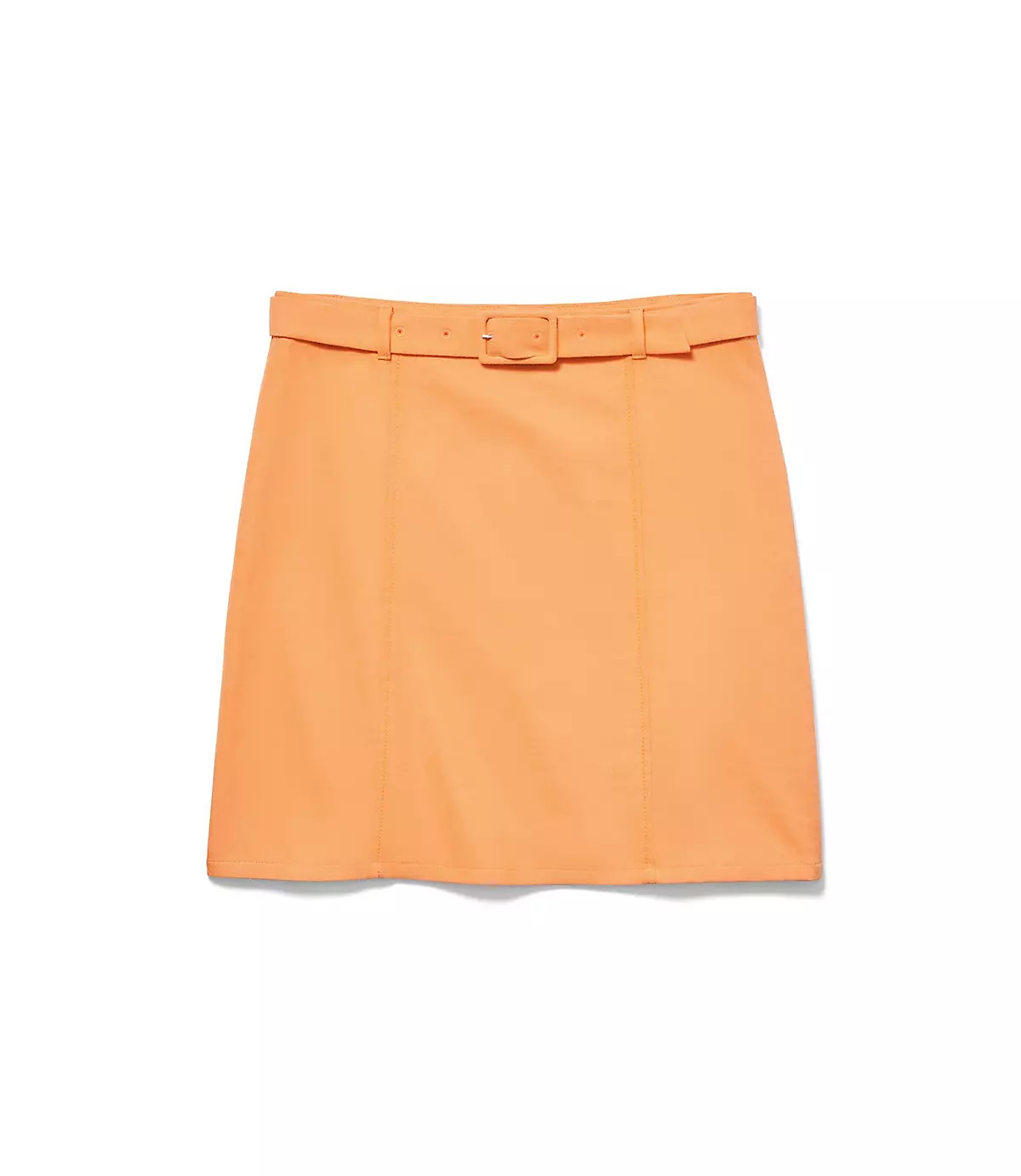 Belted Cotton Linen Skirt | LOFT