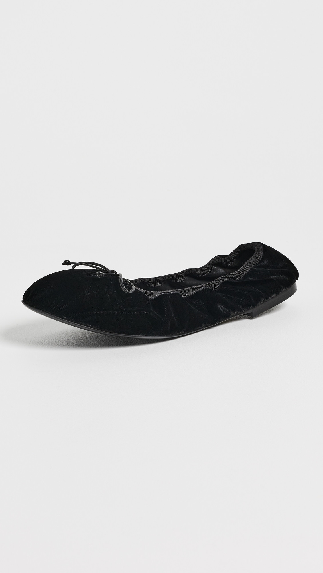 Stuart Weitzman Nia Velvet Ballet Flats Black 7 | Shopbop