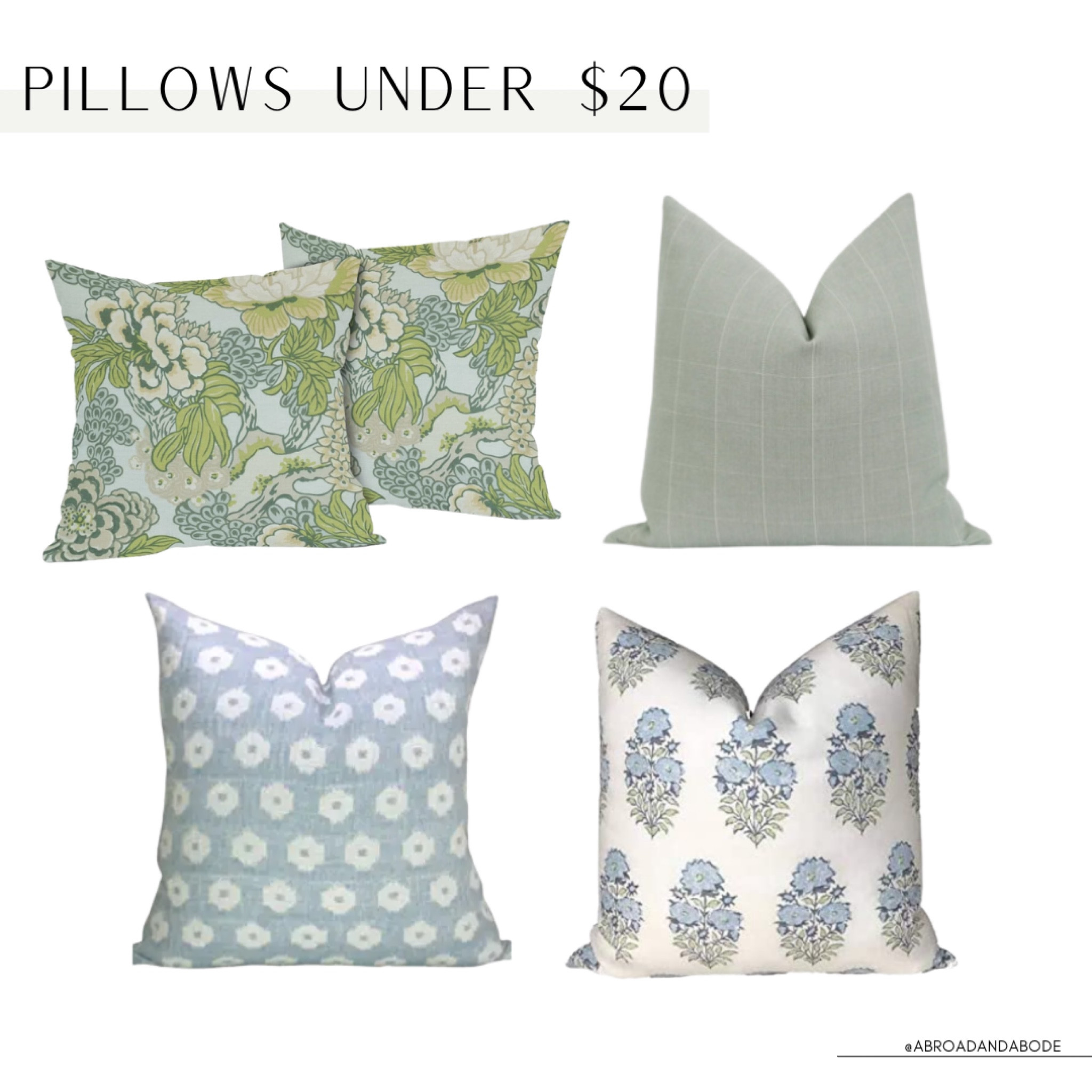 Pillow covers for under $20

Amazon finds, pillow covers, decorative pillows

#LTKhome #LTKunder100 #LTKunder50