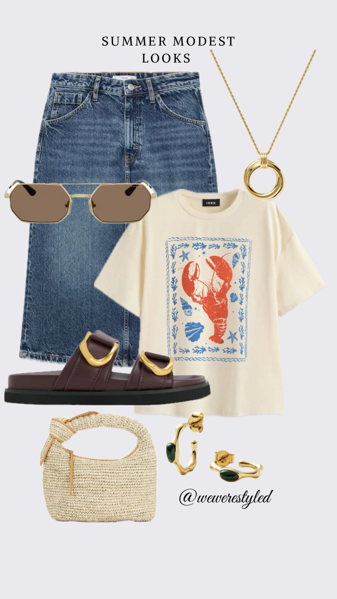 Summer modest looks ✨

#LTKSeasonal #LTKShoeCrush #LTKItBag