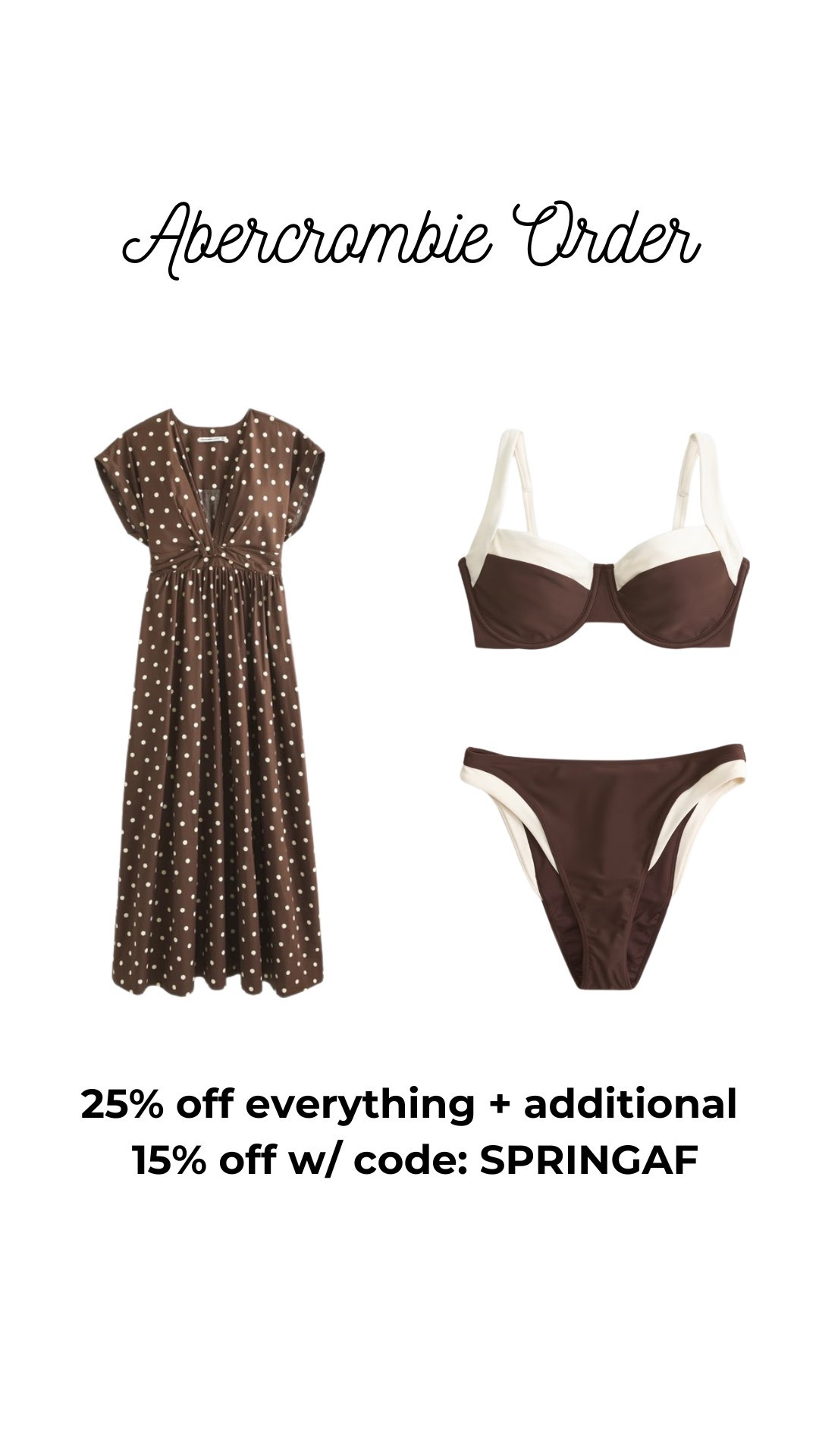 what I ordered from the Abercrombie sale! Purchased a size large in everything 