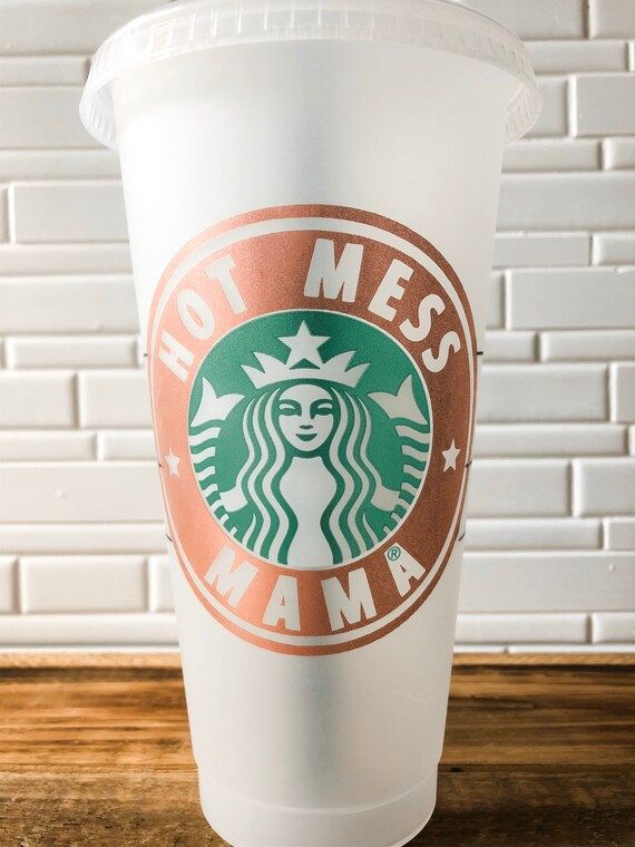Hot Mess Mama Starbucks reusable cup | Personalized tumbler | Gift | Mom Gift| funny | Cold Cup |... | Etsy (US)