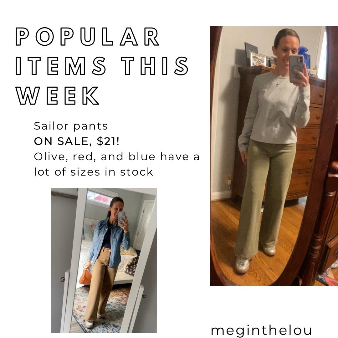 I love the olive green as much as the tan color! My shirt and shoes are on sale, too - which are big favorites.  


#target #sailorpants #trending #walmart #tennisshoes #athleta #athletasale #under20 #salefinds #teacheroutfit 


#LTKU #LTKOver40 #LTKWorkwear #LTKFindsUnder50 #LTKSeasonal #LTKSaleAlert