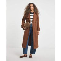 Tan Suedette Trench Coat | Simply Be (UK)