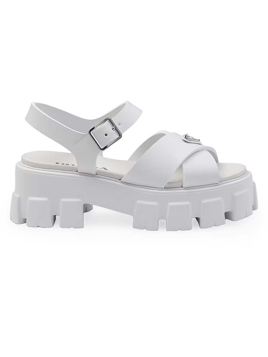 Women's Monolith Rubber Sandals - White - Size 6 | Saks Fifth Avenue
