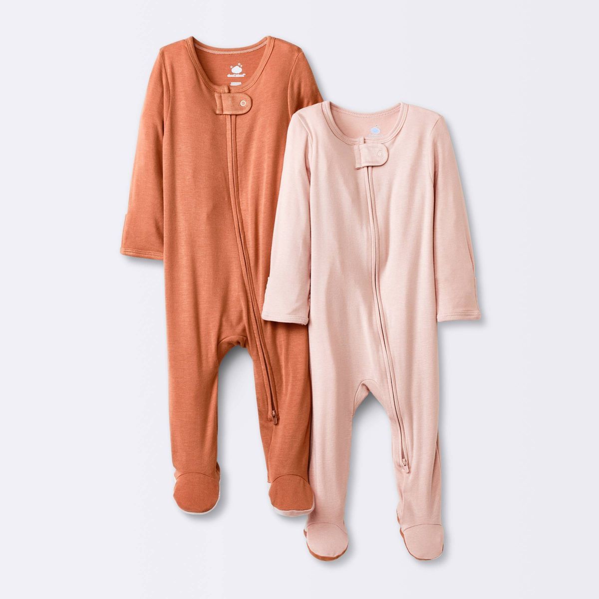 Baby Girls' 2pk Modal Blend Sleep N' Play - Cloud Island™ Pink | Target