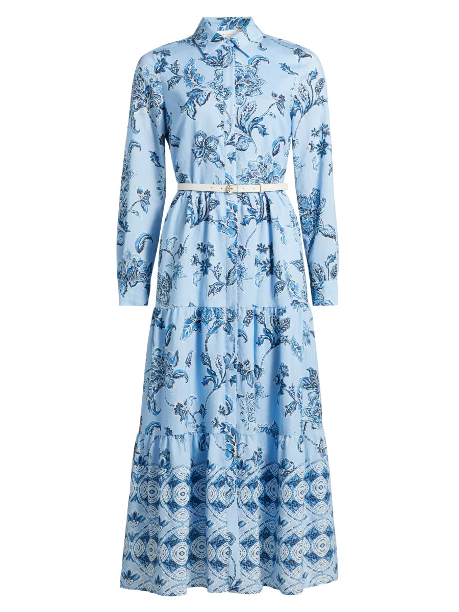 The Caroline Estate Garden Belted Maxi-Dress | Saks Fifth Avenue