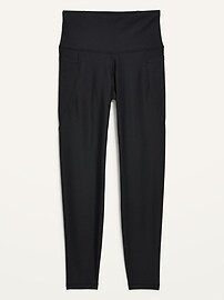 High-Waisted PowerSoft 7/8-Length Side-Pocket Leggings For Women | Old Navy (US)