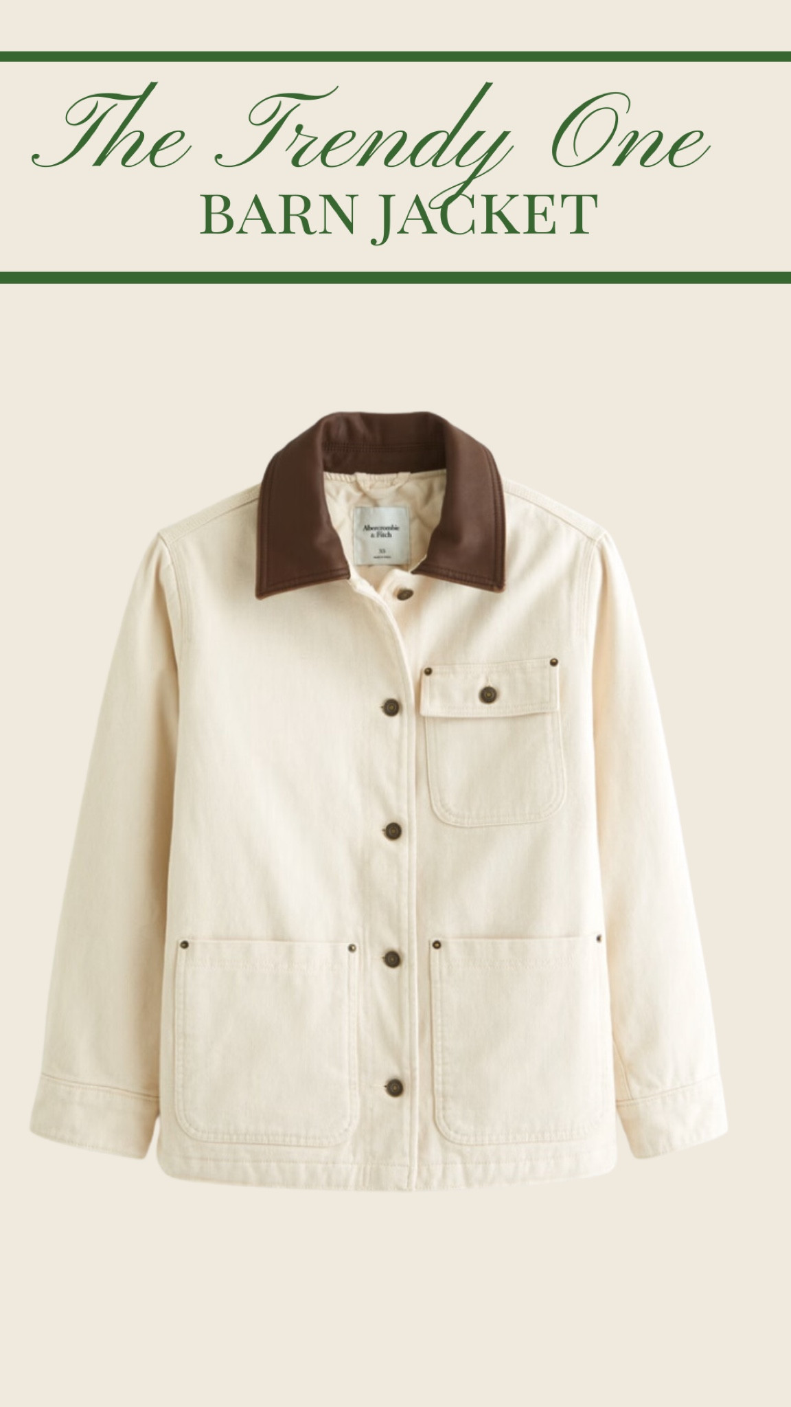 Trendy Gift Idea: Abercrombie Barn Jacket🌲

Trendy gift
Gift for sister
Gift for friend
Gift for daughter
Abercrombie Barn Jacket

#LTKHoliday #LTKCyberWeek #LTKGiftGuide