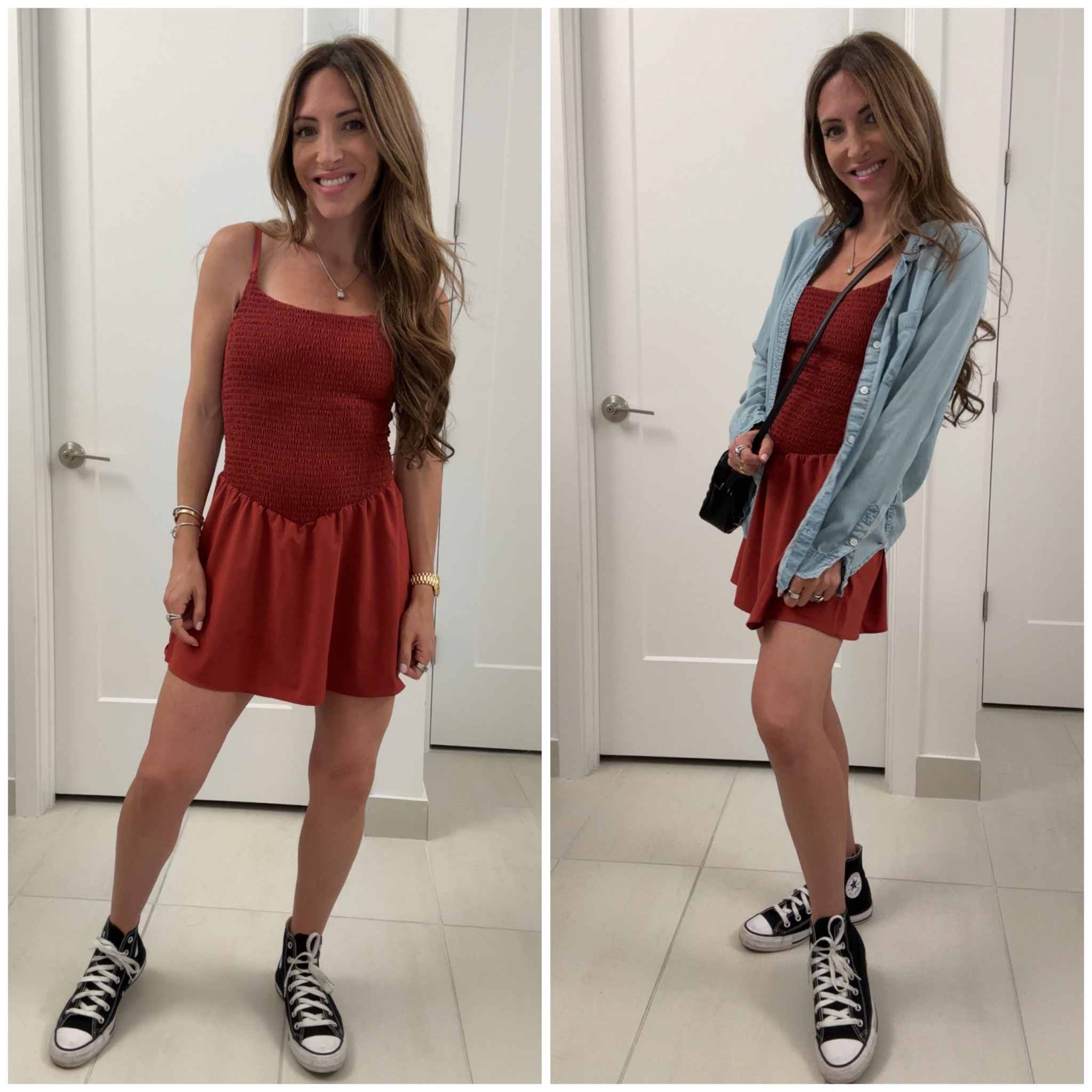 I absolutely adore this dress! Another American Eagle winner  Smock top with a built in bra, AND built in shorts. Such a fun and sporty piece. And best of all super comfortable. Grab it before it’s gone! 

#LTKFindsUnder100 #LTKStyleTip #LTKSeasonal