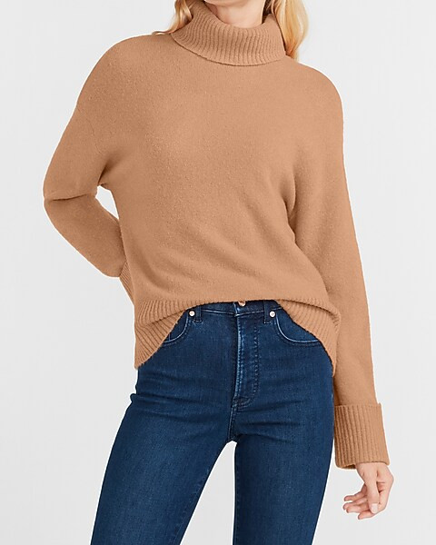 Ribbed Turtleneck Sweater | Express