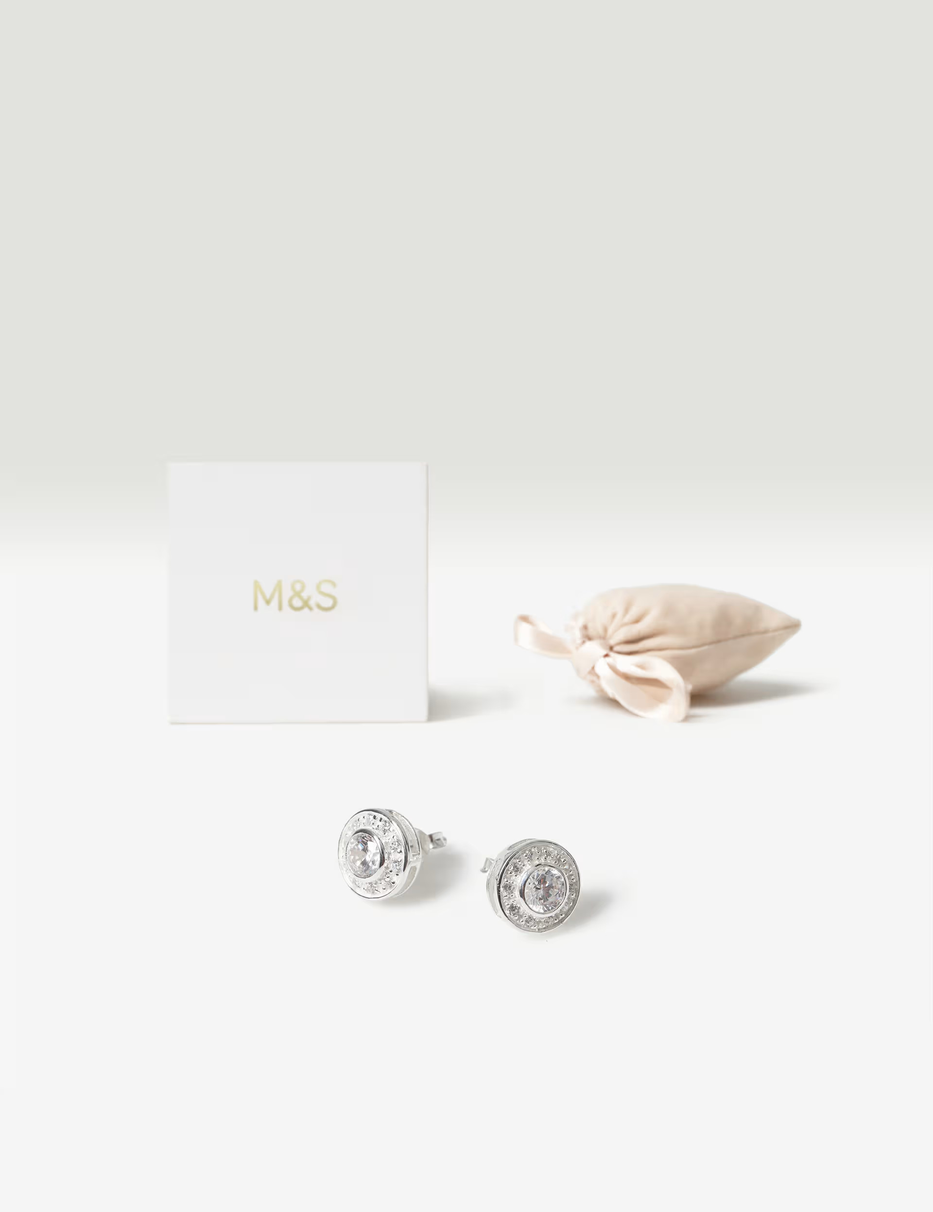 Sterling Silver Circle Stud Earrings | Marks & Spencer (UK)