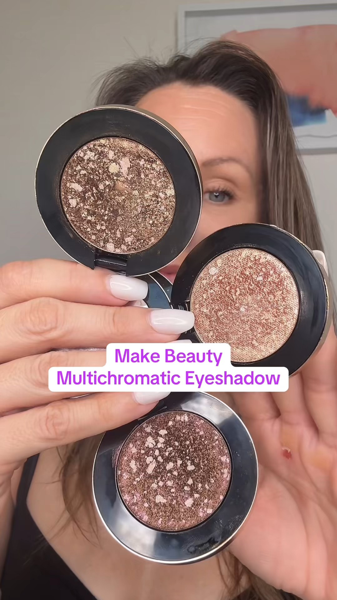 ✨ Swatch heaven ✨ The new Make Beauty Multichromatic Eyeshadows are buttery smooth, pearlescent, and seriously reflective with zero fallout. 🌈 Shades: Dream Dust, Beam & Fusion. Obsessed with this creamy metallic formula that makes your eyes POP.

#makebeauty #makebeautymultichromticeyeshadows #metalliceyeshadows #pearlescent 

#LTKBeauty #LTKOver40