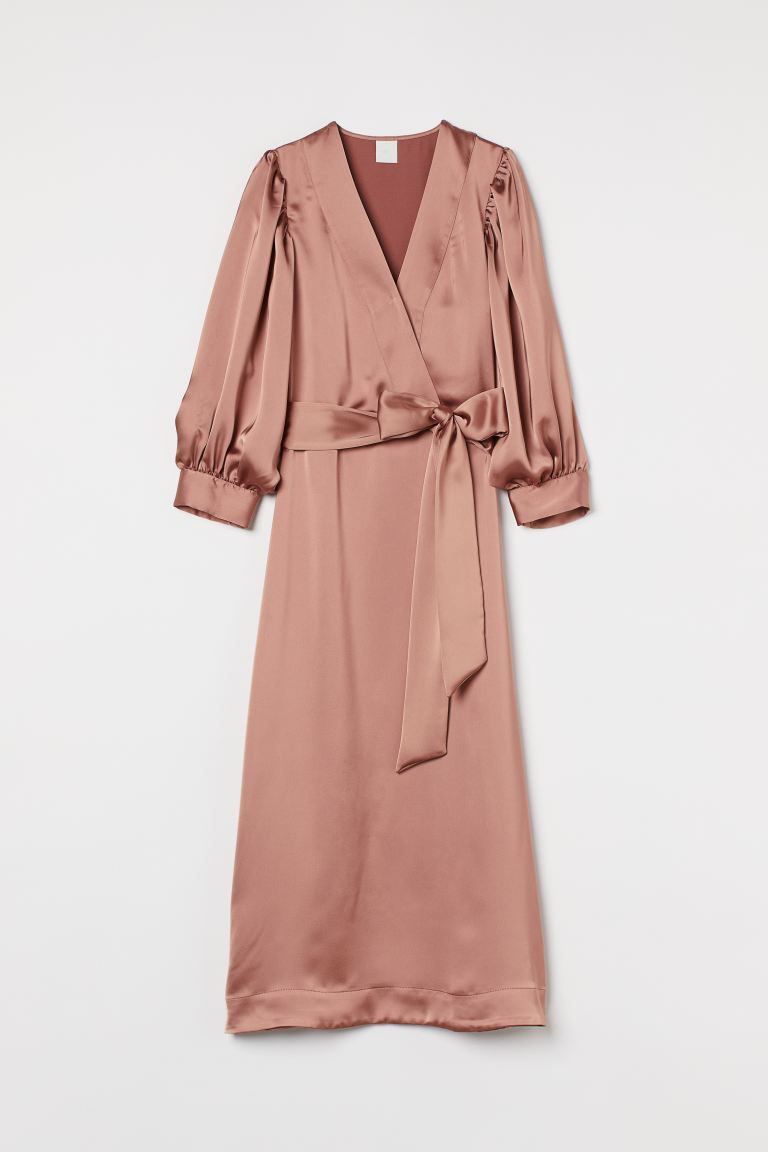 Tie-belt Satin Dress | H&M (US)